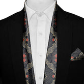 ABSTRACT IKAT MEN SCARF AND POCKET SQUARE SET – PREMIUM COLLECTION